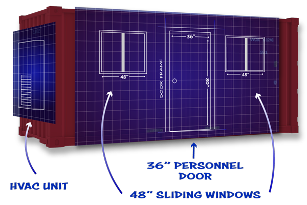 How much will a shipping container hold in Atlanta, GA